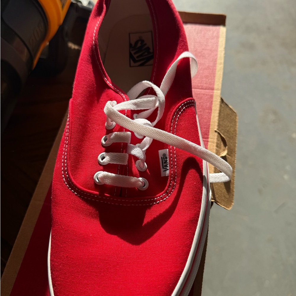 Vans Burgundy Canvas Shoes